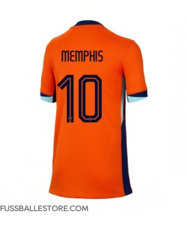 Günstige Niederlande Memphis Depay #10 Heimtrikot Damen EM 2024 Kurzarm